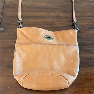 J. Crew Light Brown Leather Crossbody Bag